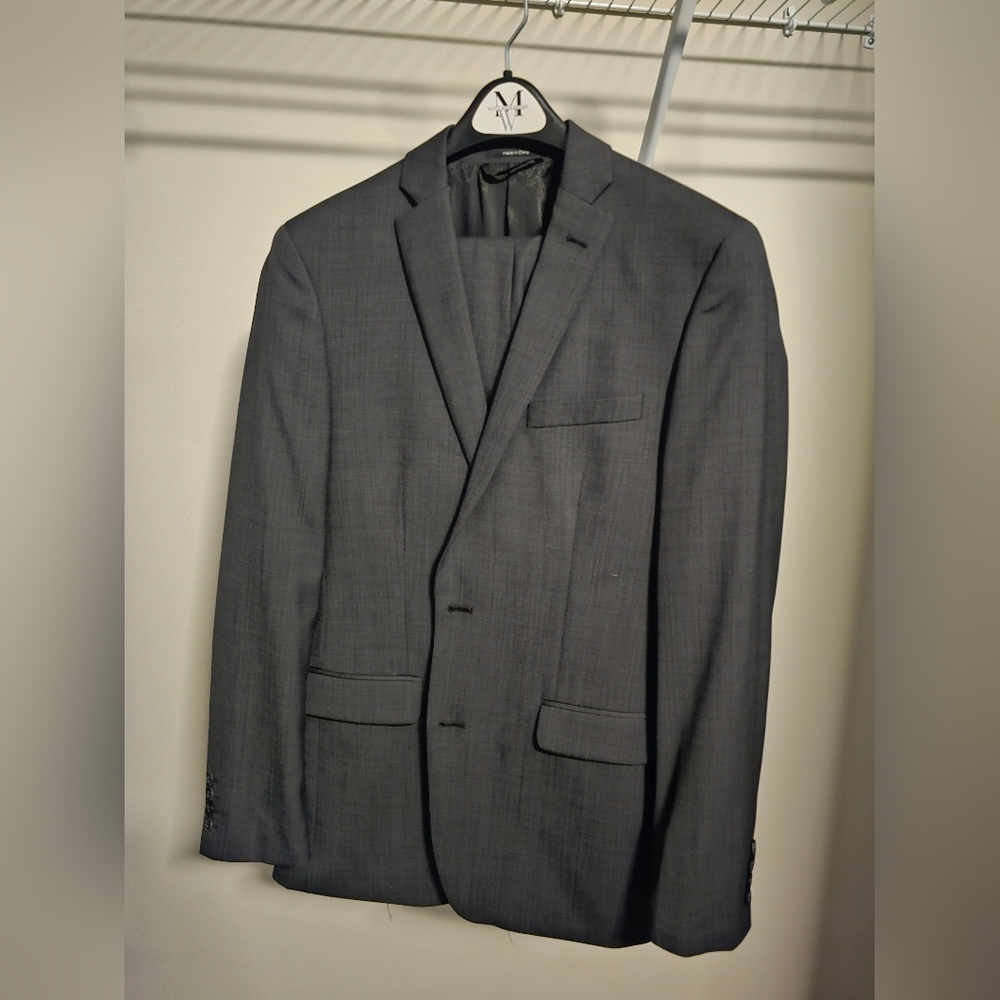 Bar III by Macy's Men's Classic Charcoal Gray Suit Jacket